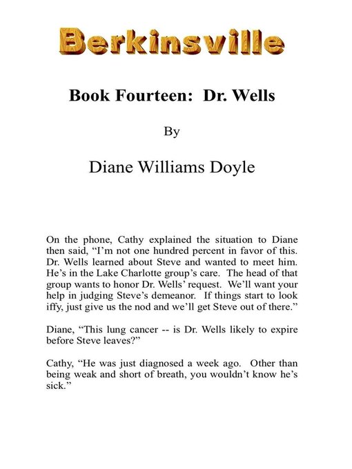 Title details for Book Fourteen by Diane Williams Doyle - Available